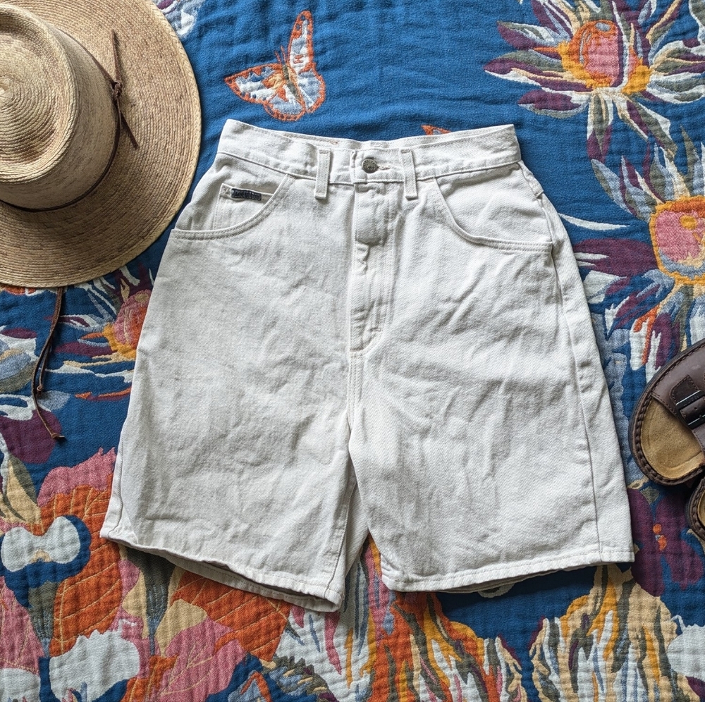 Vintage Riveted by Lee High Rise Baggy 90s Denim Shorts